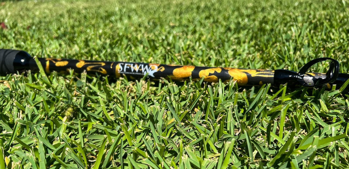 Custom Marbled Land Based Shark Fishing (LBSF) Rods by Shark Fishing W ...